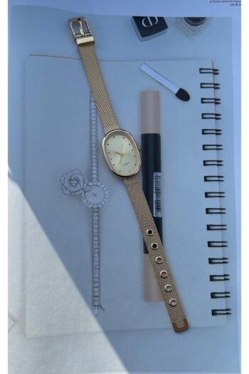 Retro QUARTZ Minimal Metal Kordon Vintage Kadın Kol Saati Altın Renk